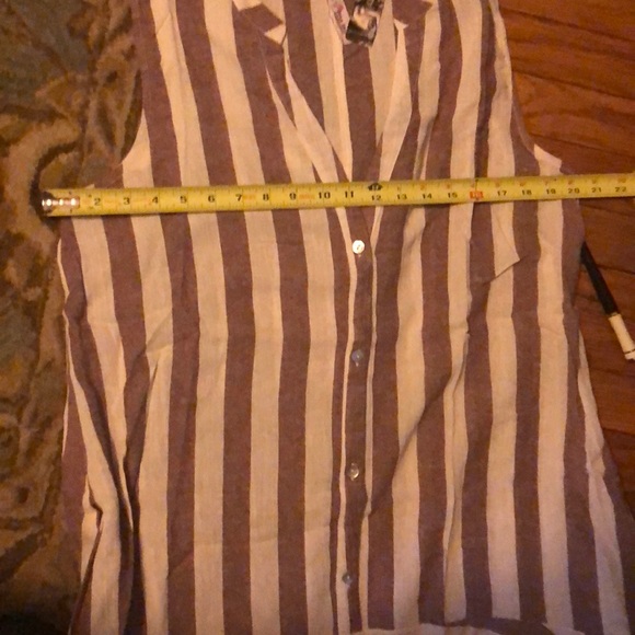 🍃💙Deep waist stripe shirt dress tunic style,💙🍃 - Picture 4 of 6